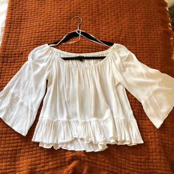 Topshop Over the Shoulder Blouse - Picture 2 of 5